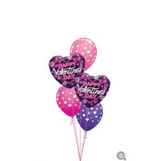 Bouquet 1639 You Color My World With Love Qualatex #16800-2 18101-3